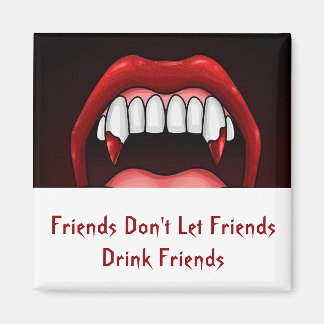 Vampire Halloween Teeth Magnet (Front)