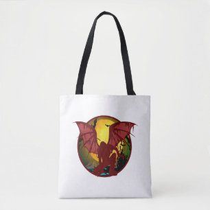Vampire Halloween Tote Bag