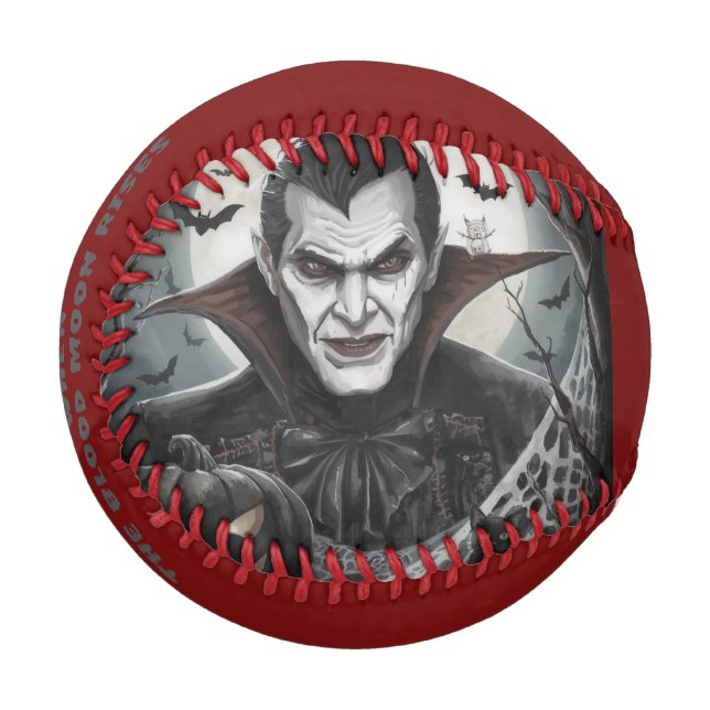 Vampire,He Comes When The Blood Moon Rises Baseball (Front Left)