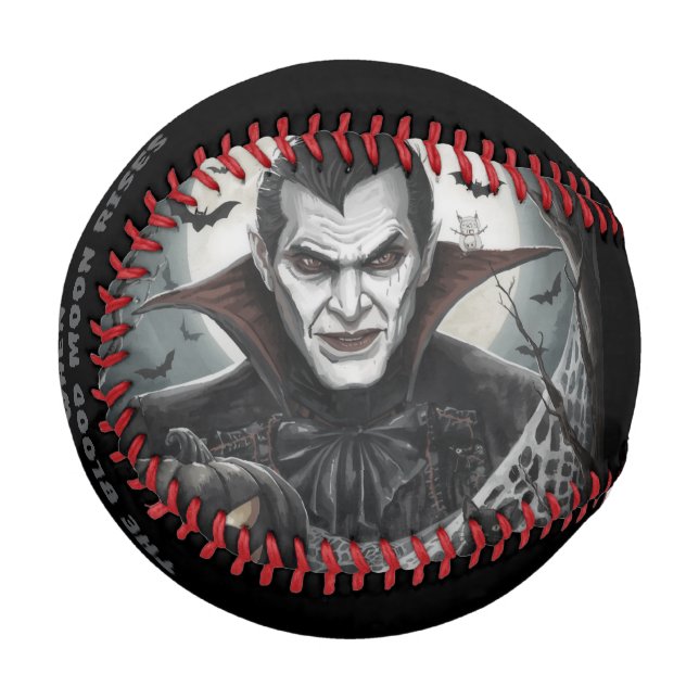Vampire,He Comes When The Blood Moon Rises Baseball (Front Left)