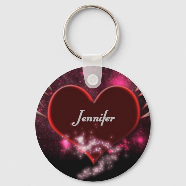 Vampire Heart Jennifer Key Ring (Front)