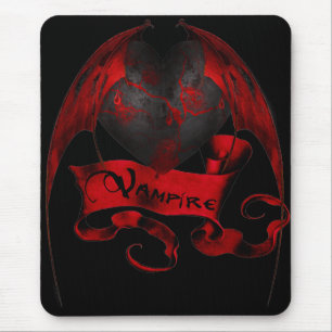 Vampire Heart Mouse Pad