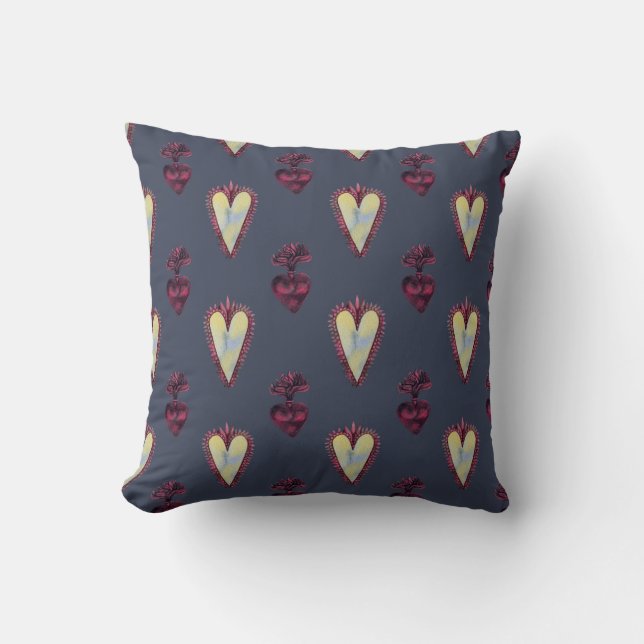Vampire Hearts Pattern Cushion (Front)