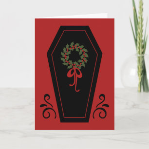 Vampire Holiday Coffin Card
