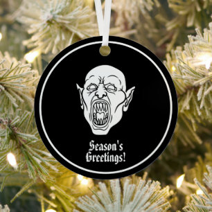 Vampire Horror Black Metal Tree Decoration