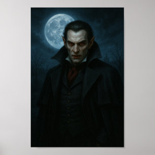 Vampire in the Moonlight – Elegance with a Bite   Poster