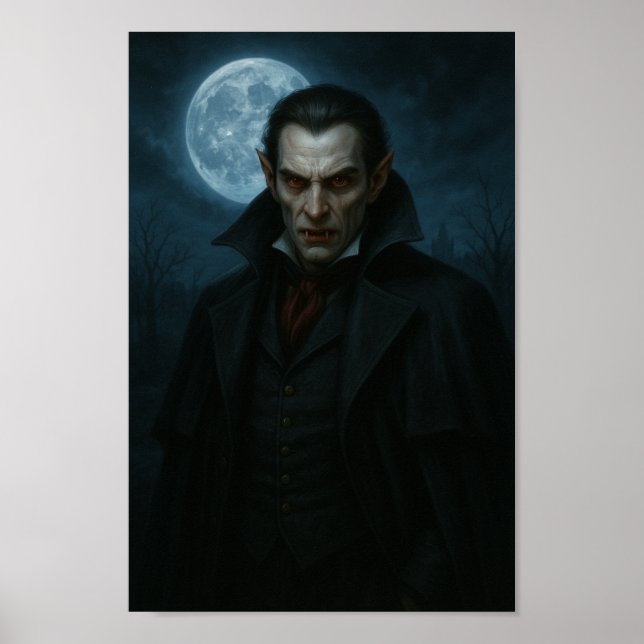 Vampire in the Moonlight – Elegance with a Bite   Poster (Front)