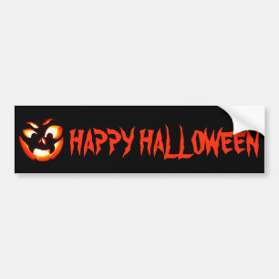 Vampire Jack-O-Lantern Bumper Sticker