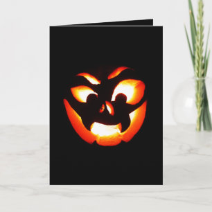 Vampire Jack-O-Lantern Card