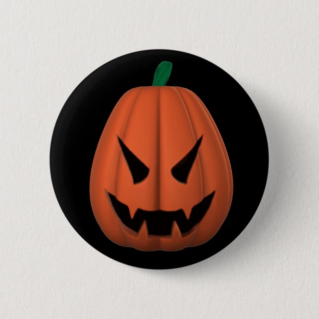 Vampire Jack O'Lantern Button (Front)