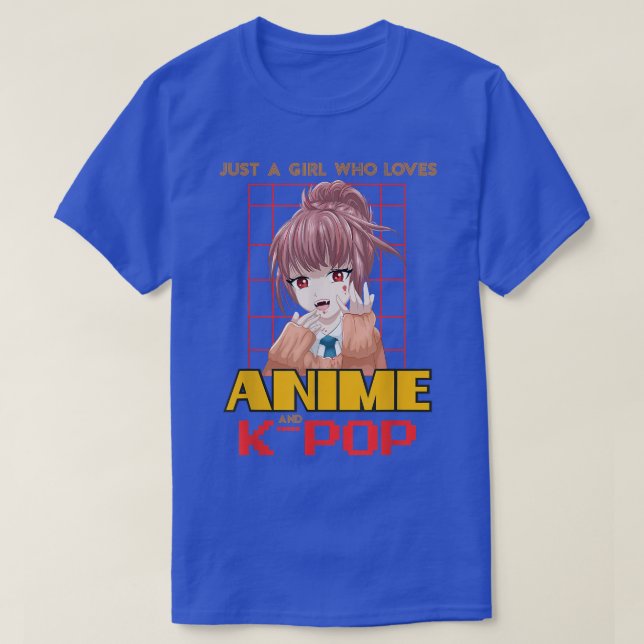 Vampire Japan Neko Just A Girl Who Loves Anime And T-Shirt (Design Front)