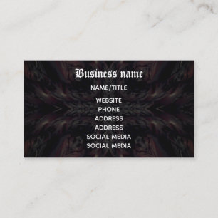 Vampire kaleidoscope Gothic Business Card