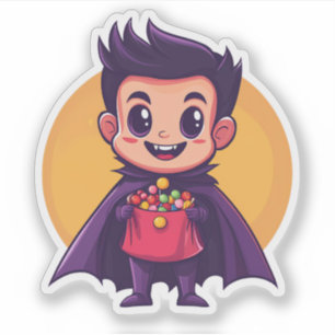 Vampire Kid with Bag of Candy
