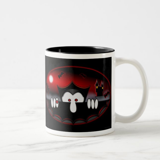 Vampire Kilroy- Black Mug (Right)