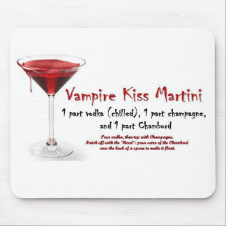 Vampire Kiss Martini Drink Recipe Mouse Pad