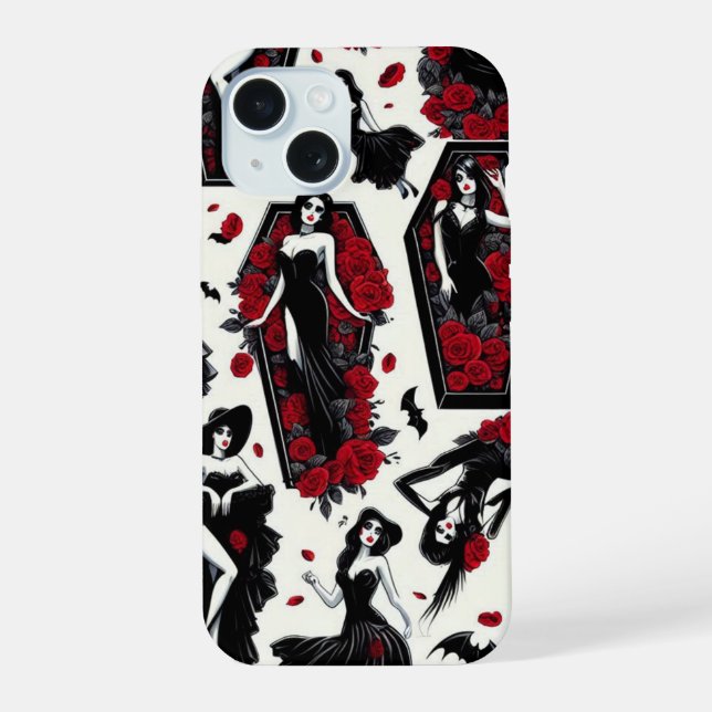 Vampire Ladies iPhone 15 Case (Back)