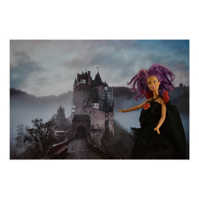Vampire leaving her castle poster (Front)