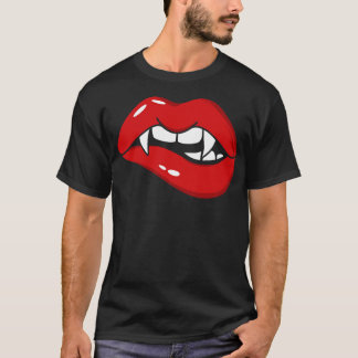 Vampire lips with Fang T-Shirt