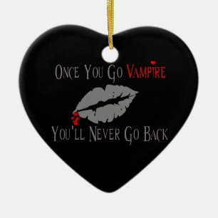 Vampire Love Ceramic Ornament