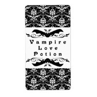 Vampire Love Potion Halloween Labels
