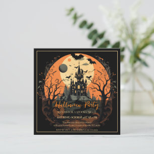 Vampire Manor Halloween Party Invitation