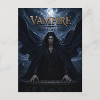 Vampire Midnight Keep Dark Cinema Postcard
