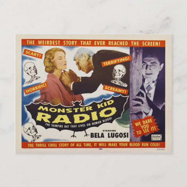 Vampire Monsters from Monster Kid Radio Postcard (Front)
