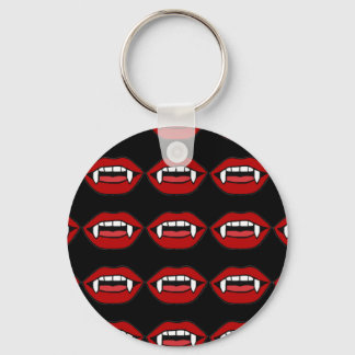 Vampire mouth with teeth key ring
