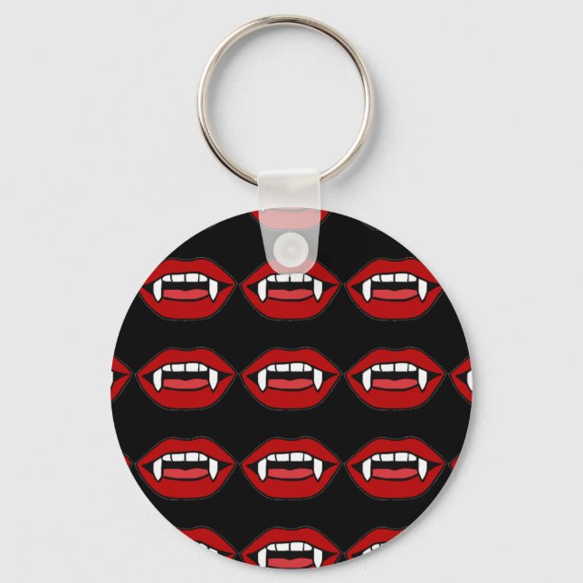 Vampire mouth with teeth key ring (Front)