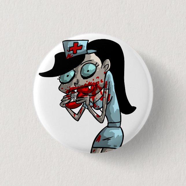 Vampire Nurse 3 Cm Round Badge (Front)