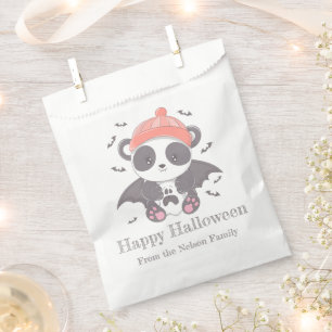 Vampire Panda Bats Ghost Happy Halloween Favour Bag