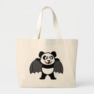 Vampire Panda Large Tote Bag