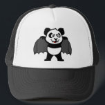 Vampire Panda Trucker Hat<br><div class="desc">This vampire panda is too cute! With his fangs and cape this design makes an excellent Halloween present or anyone who likes vampires. Great gift ideas here for your friends and family.</div>