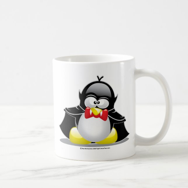 Vampire Penguin Coffee Mug (Right)