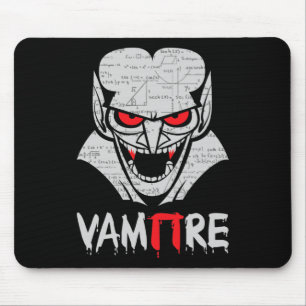Vampire Pi Halloween Costume Funny Math Science Te Mouse Pad