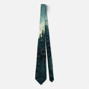 Vampire Portal Zone Castle CG painting Tie