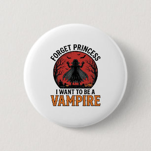 Vampire Princess Shirt Spooky Retro Halloween Desi 6 Cm Round Badge