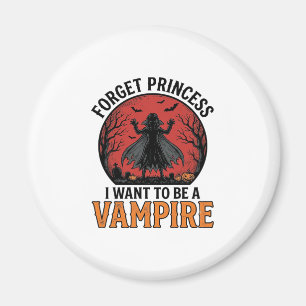 Vampire Princess Shirt Spooky Retro Halloween Desi Magnet