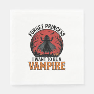 Vampire Princess Shirt Spooky Retro Halloween Desi Napkin