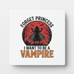 Vampire Princess Shirt Spooky Retro Halloween Desi Plaque