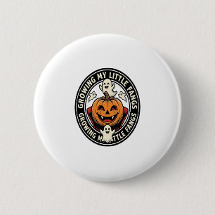Vampire Pumpkin Badge Growing My Little Fangs_1