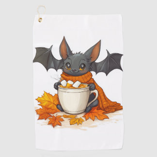 Vampire Pumpkin Latte Golf Towel