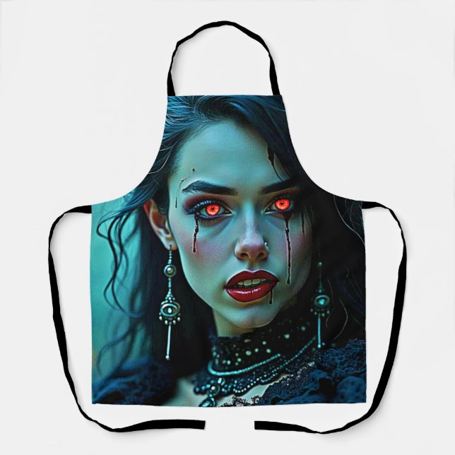 Vampire Queen: Dark Allure Art Apron (Front)