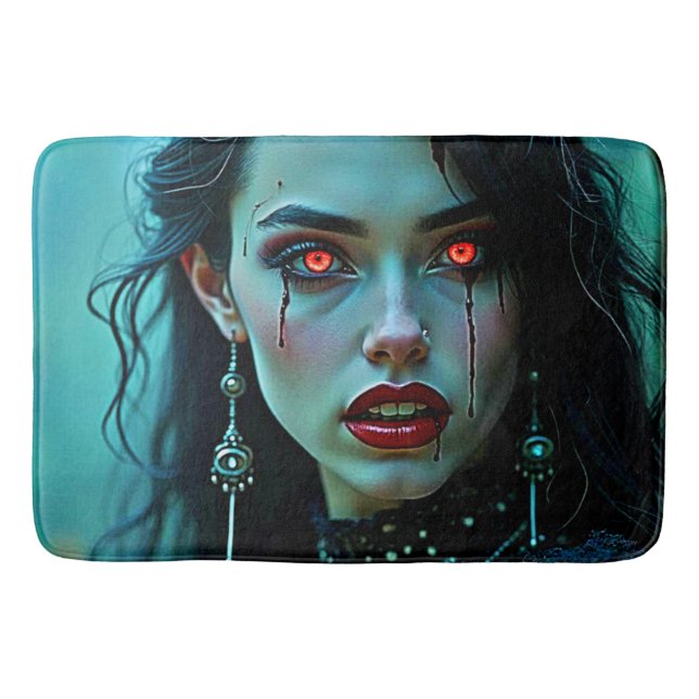 Vampire Queen: Dark Allure Art Bath Mat (Front)