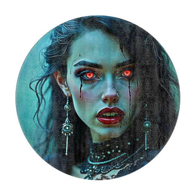 Vampire Queen: Dark Allure Art Cutting Board (Front)