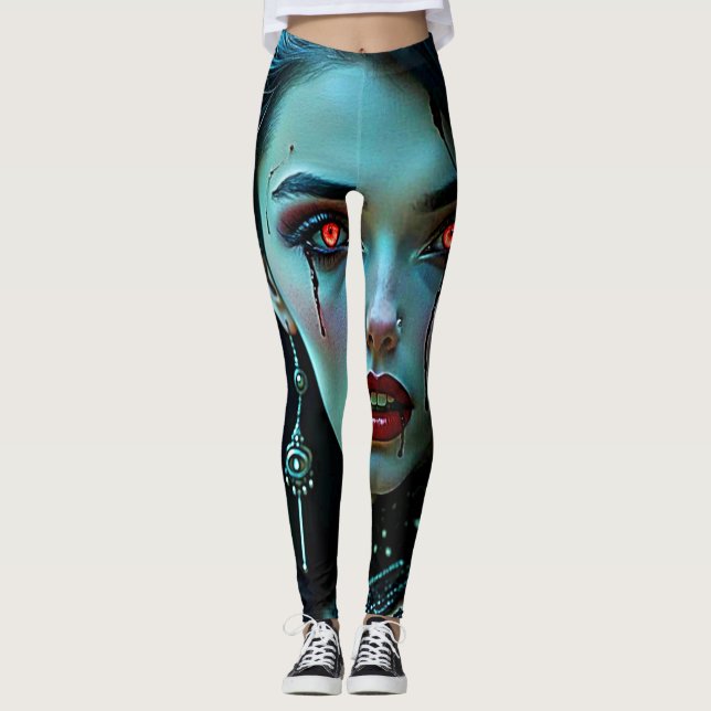 Vampire Queen: Dark Allure Art Leggings (Front)