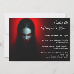 Vampire Queen – Halloween Costume Party Invitation