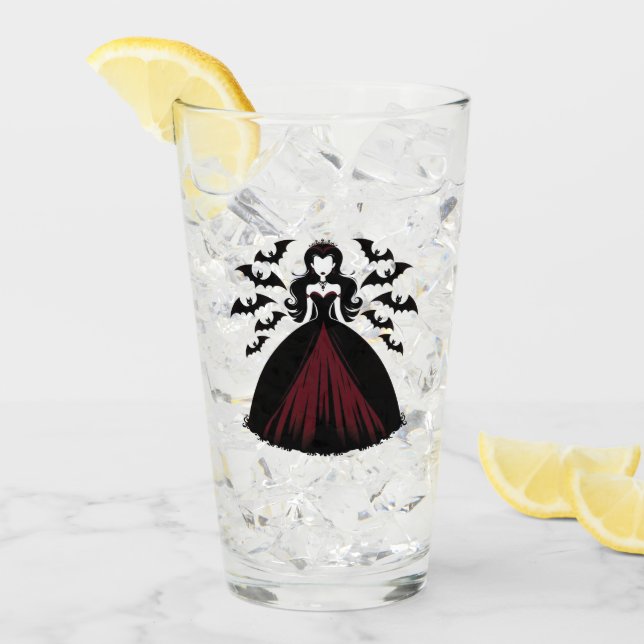 Vampire Queen Halloween Glass (Front Ice)