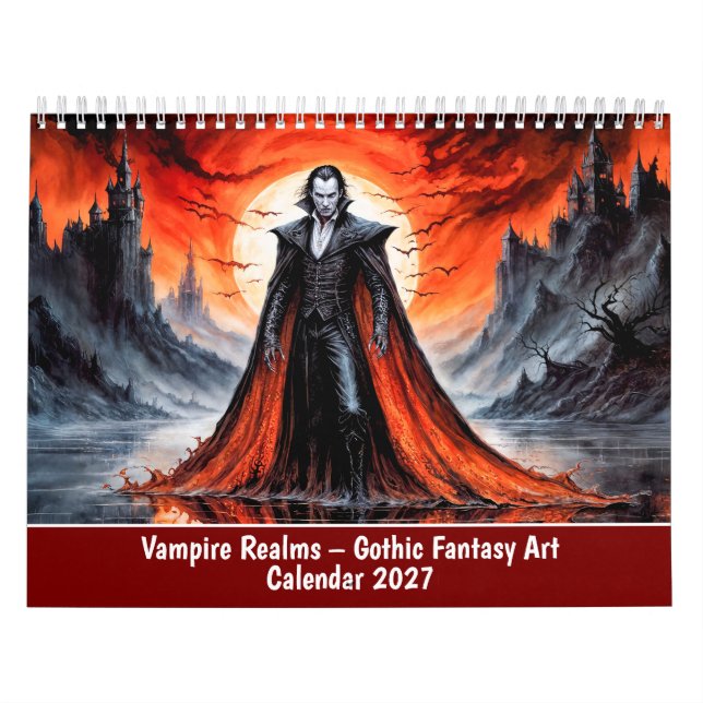 Vampire Realms – Gothic Fantasy Art Calendar (Cover)