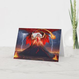 Vampire Rebel Girl: The Volcanic Escape Card